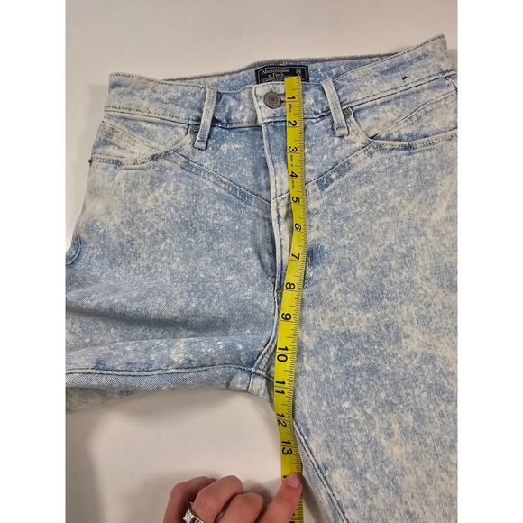 NWT NEW Abercrombie And Fitch Simone high rise ankle 26 S SHORT vintage wash - Picture 6 of 7
